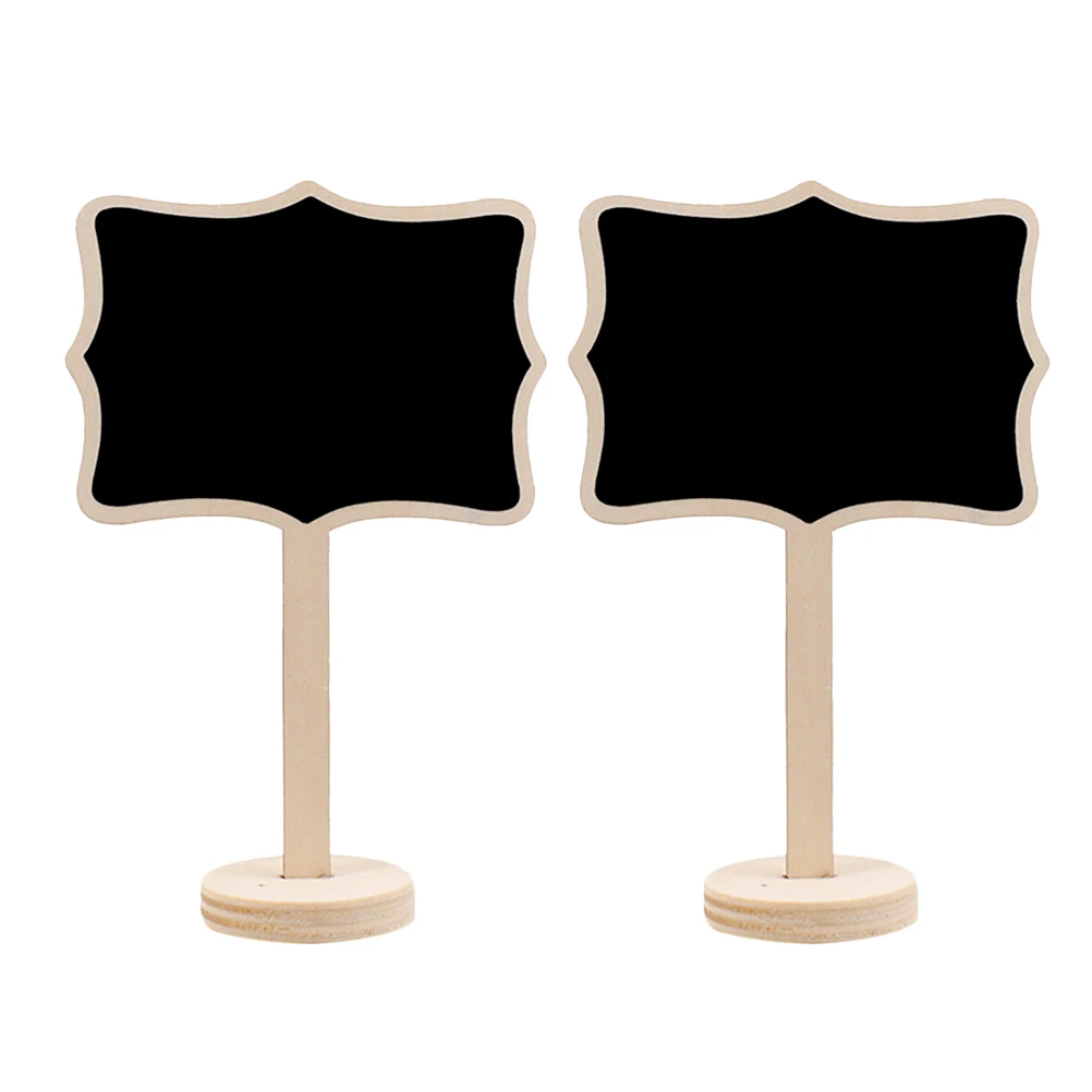 10 Stück Holztafel, kleine Tafel für Hochzeit, Party, Dekoration, Tischnummer, Blumenmuster, Nachrichtentafel, Memo, Büro
