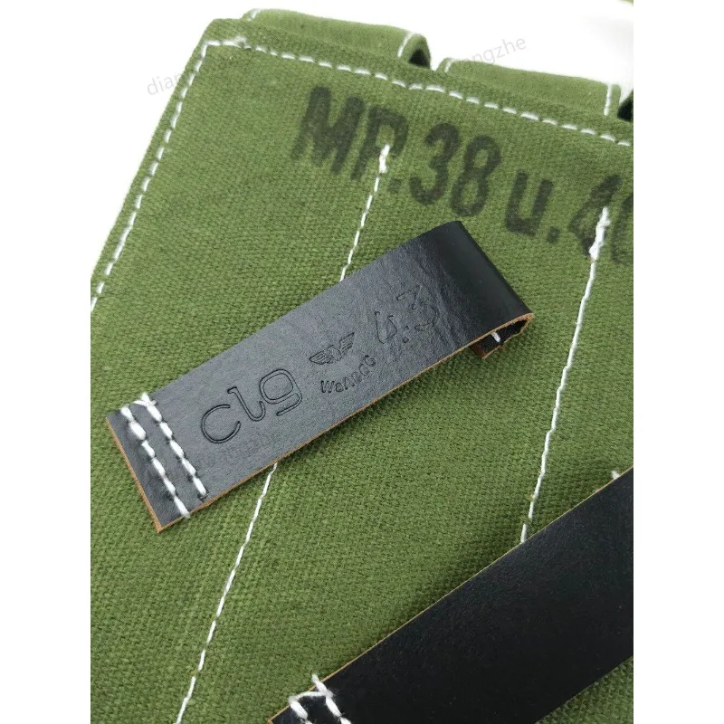 Wirtschaftliche WWII MP40 MP38 Magazintasche aus Segeltuch, Dreifach-Magazin-Gürteltasche, Universelle Nutztasche mit kostenlosem einfachen Trageriemen – Detail 6
