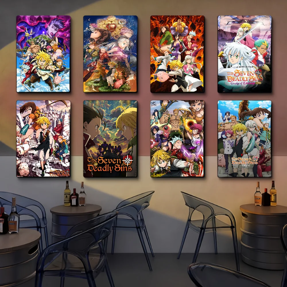 The Seven Deadly Sins DIY Sticky Poster Fancy Wall Sticker For Living Room Bar Decoration Wall Decor