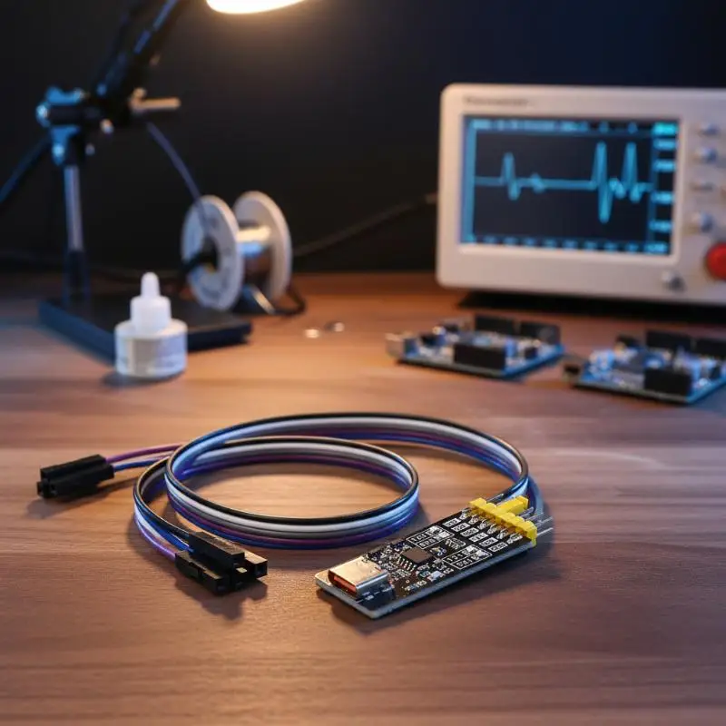 CH342K Multi Level USB to TTL Serial Module Dual Channel Type-C 3Mbps 1.8/3.3/5V for Industrial Equipment Debugging