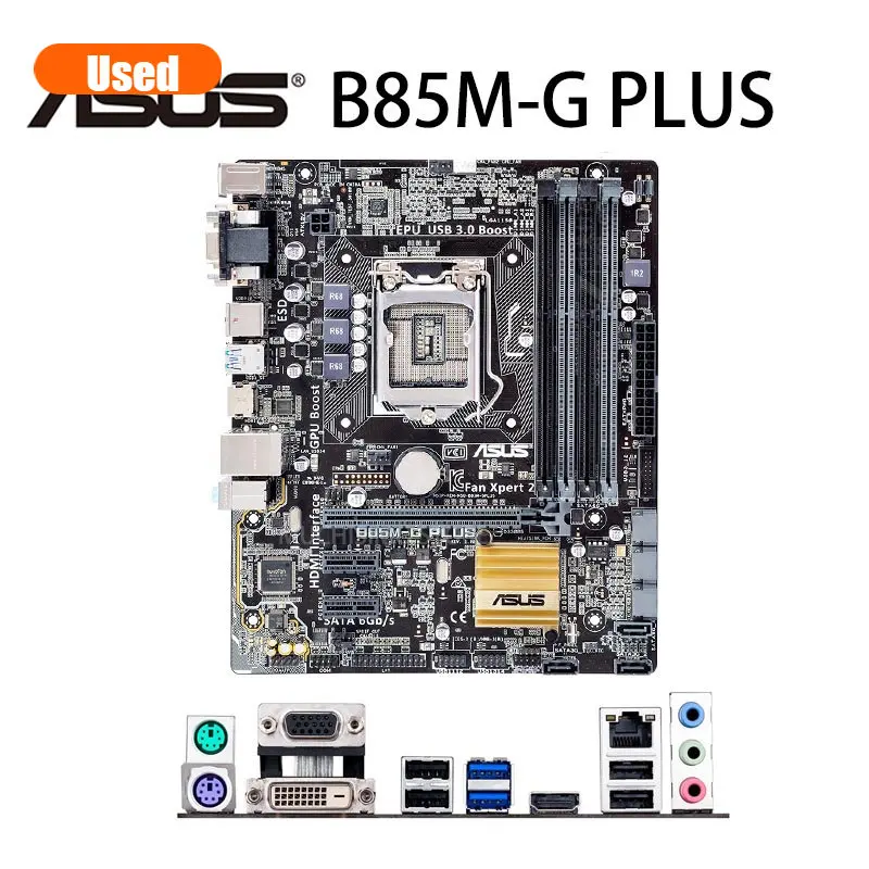 ASUS B85M-G PLUS Motherboard LGA 1150 Micro ATX B85M G PLUS DDR3 For Intel B85 32GB Desktop Mainboards