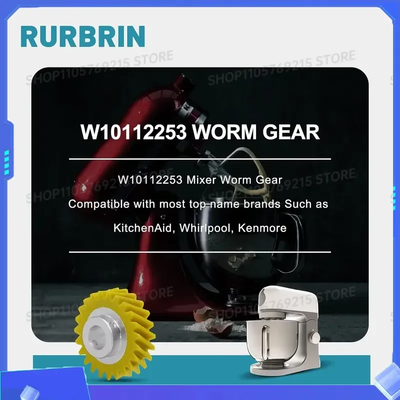 2pcs W10112253 Mixer Worm Gear Replacement Part Perfectly Fit for Kitchenaid Mixers Replaces 4162897 4169830 5K45SS 5KPM5 - view 6