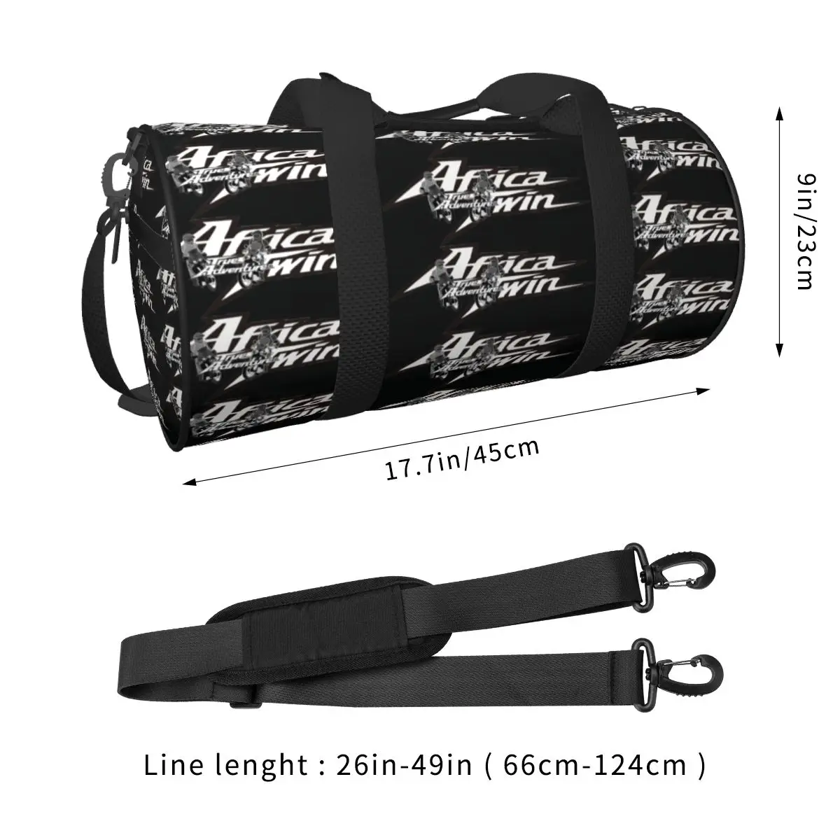 Gym Bag Africa Twin Adventure Sports Bag Gym Accessories Motorbike Couple Waterproof Custom Handbag Fun Training Fitness Bag