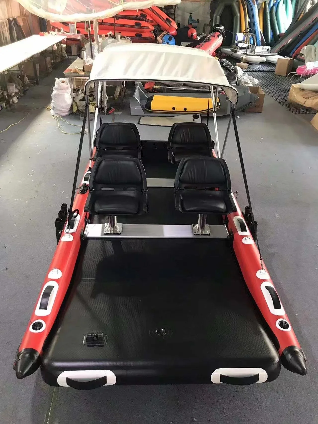 Barco inflable de catamarán Fastcat de pesca aérea inflable de PVC