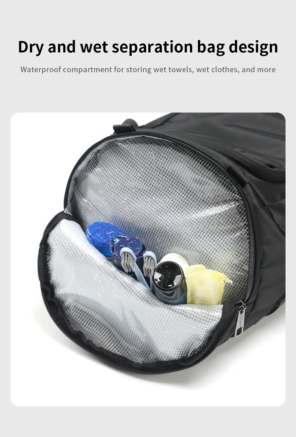 Tigernu Reisetaschen Für Männer Sporttasche Wasserdichte Fitness Tasche Männer Outdoor Tragbare Tasche Ultraleicht Yoga Sport Tasche Handtasche Umhängetasche – Detail 10