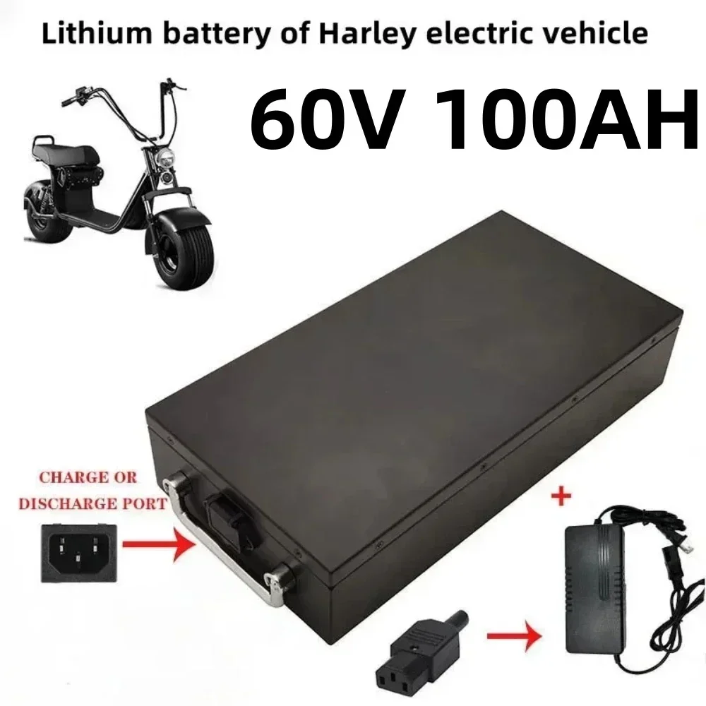 

Air transport New Full Capacity Power 18650 Lithium Battery 60V20ah-100ah Lithium Battery Pack Suitable for 250-2000W+ Charger