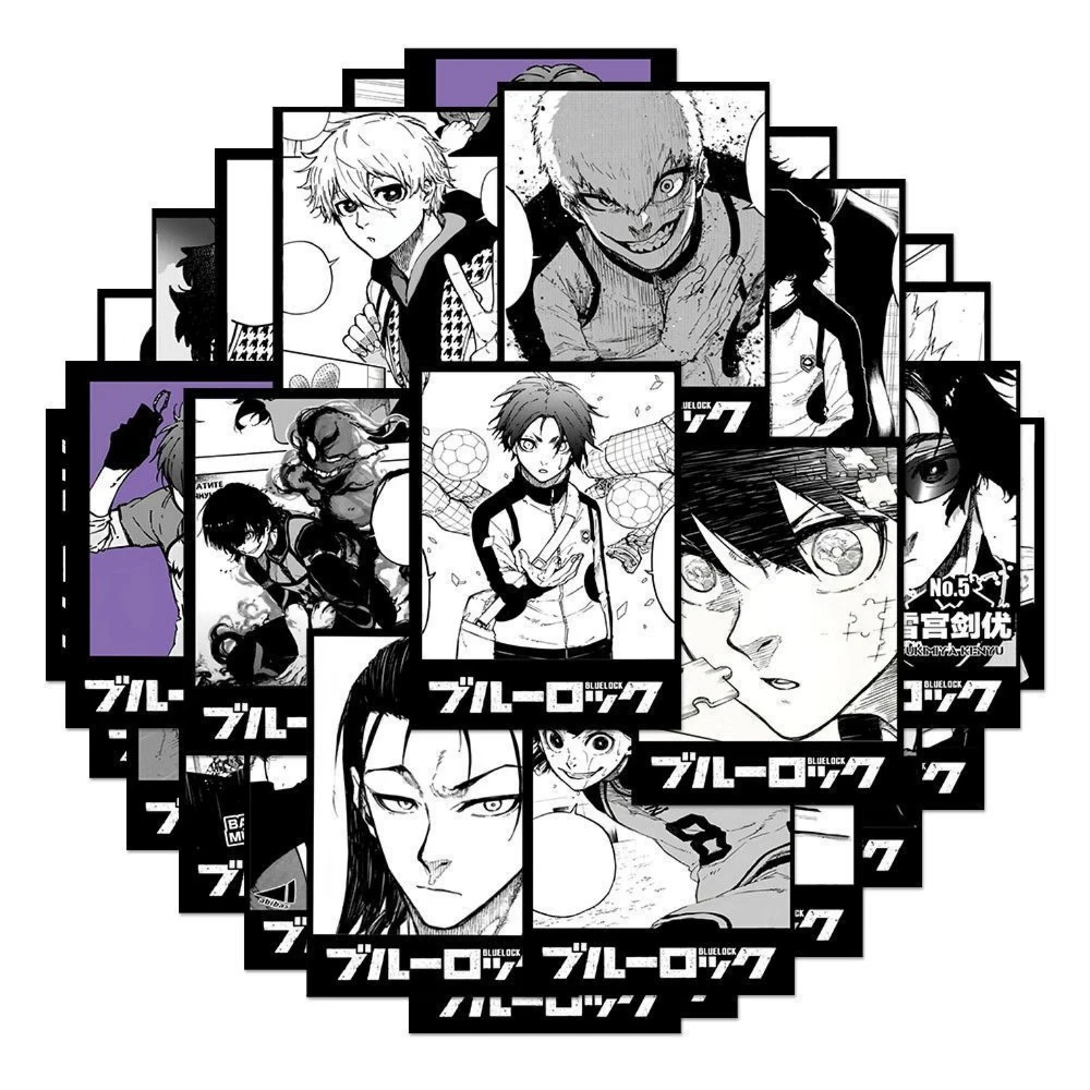 

63Pcs Anime Blue Lock Stickers Isagi Yoichi Bachira Meguru Sticker Chigiri Hyoma Laptop Skateboard Diy Scrapbook Phone Stickers