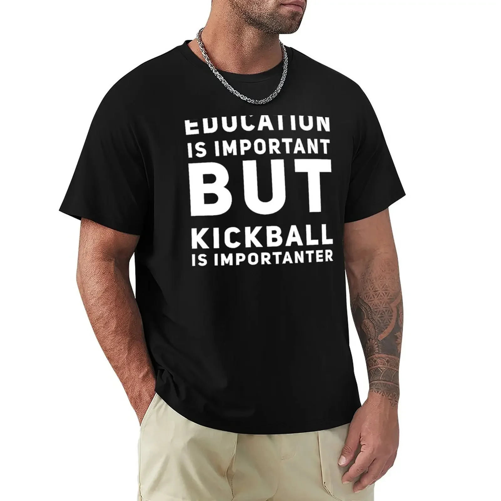 Funny Kickball Player Sports Gift T-Shirt plain summer top oversized t shirts for men