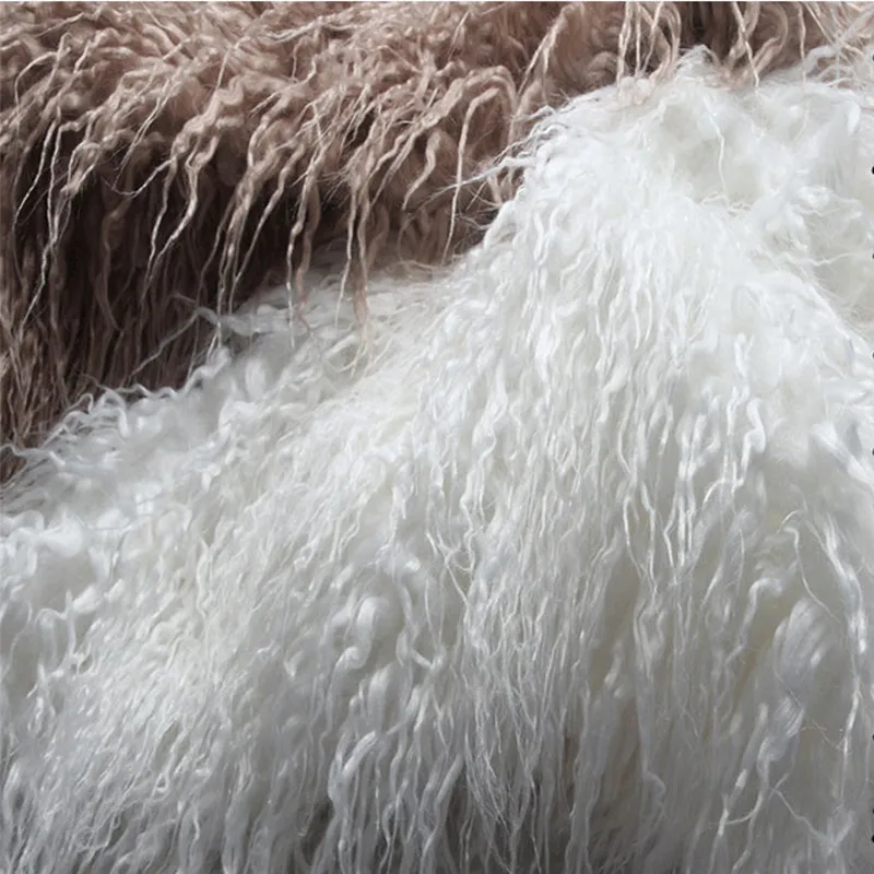 170X50CM Imitation Wool Fur Plush Fabric Long Pile Furry Faux Fur Fabric For Clothing Hat Bag Counter Background Photo Decor