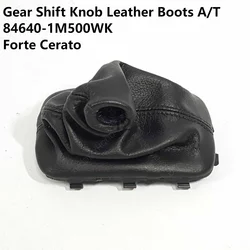 846401M500WK Gear Shift Knob Leather Boots A/T For KIA Forte Cerato 2010 2012 2013 84640-1M500WK 846401M500 84640-1M500