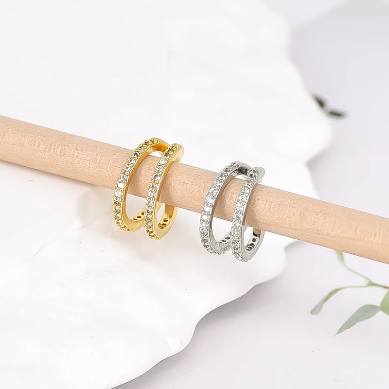 1PCS Punk Style 18/24K Gold Plated Ear Clip Cartilage Non Perforated Trendy Earrings For Men and Women Fashion Jewelry Gifts