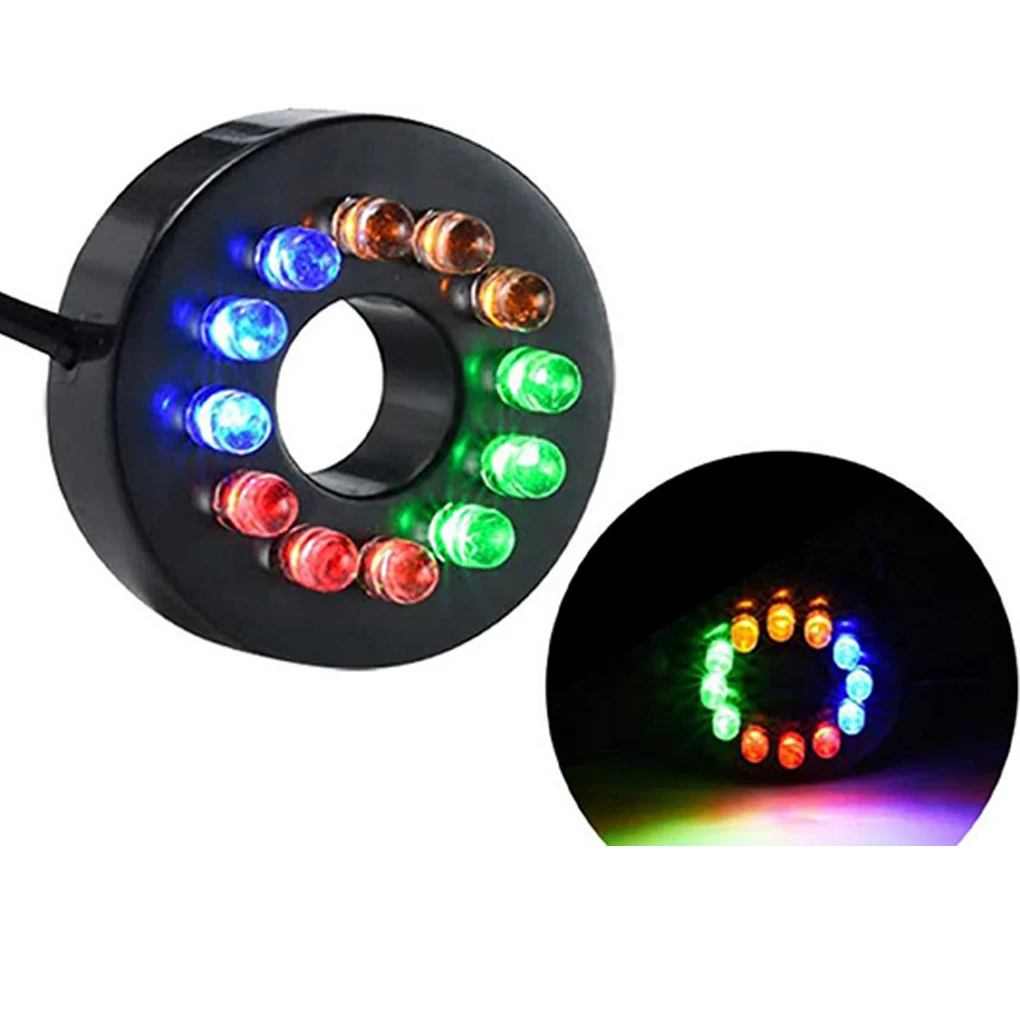Connecteur femelle étanche RGB, lumière poisson multicolore 12LED