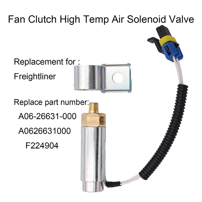 Électrovanne d'air haute température d'embrayage de ventilateur B28C-2X A06-26631-000 F224904 5020-1 85020-1 pour Freightliner