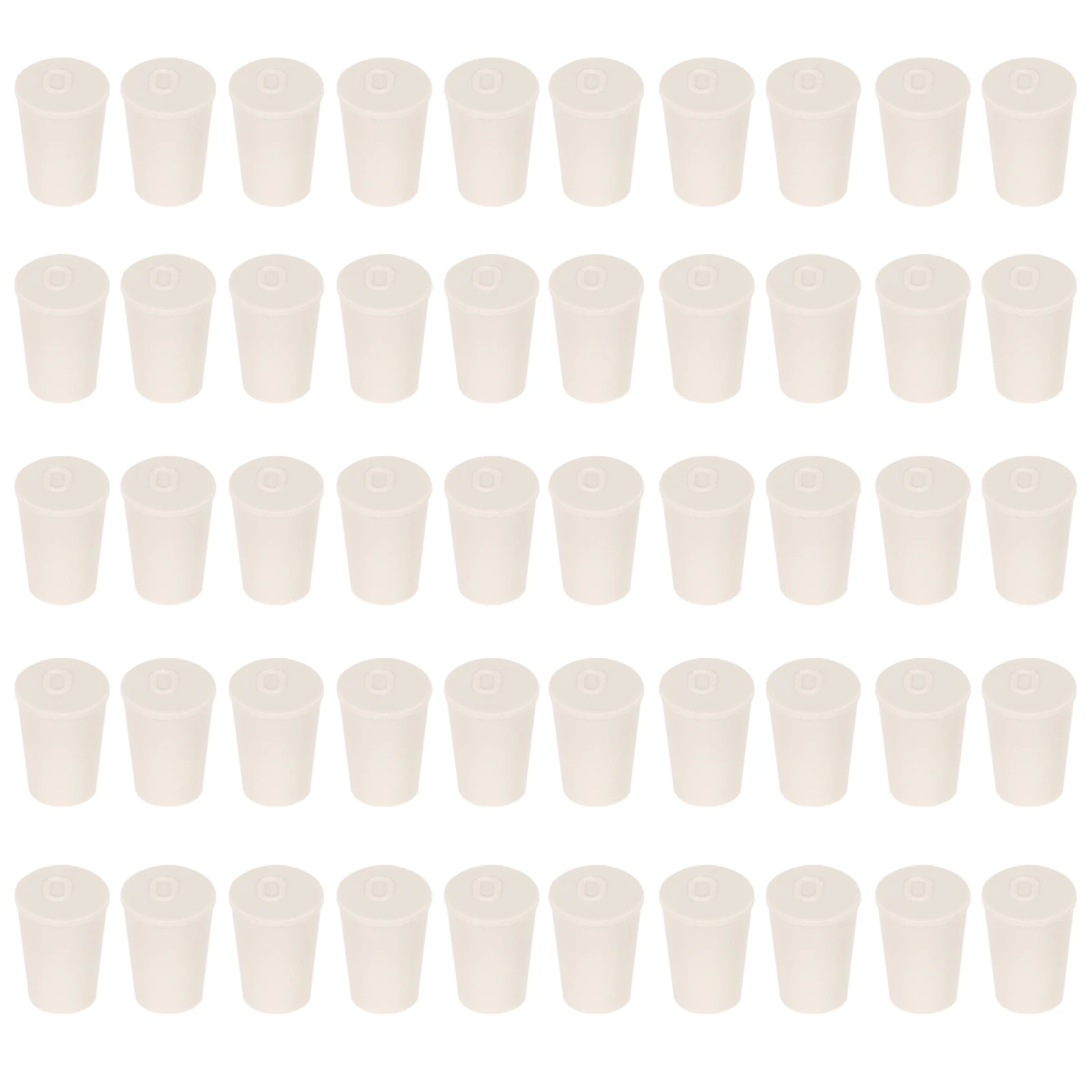 

50 Pcs Rubber Plug Laboratory Flask Plugs Stopper Sealing Solid Test Tube Stoppers
