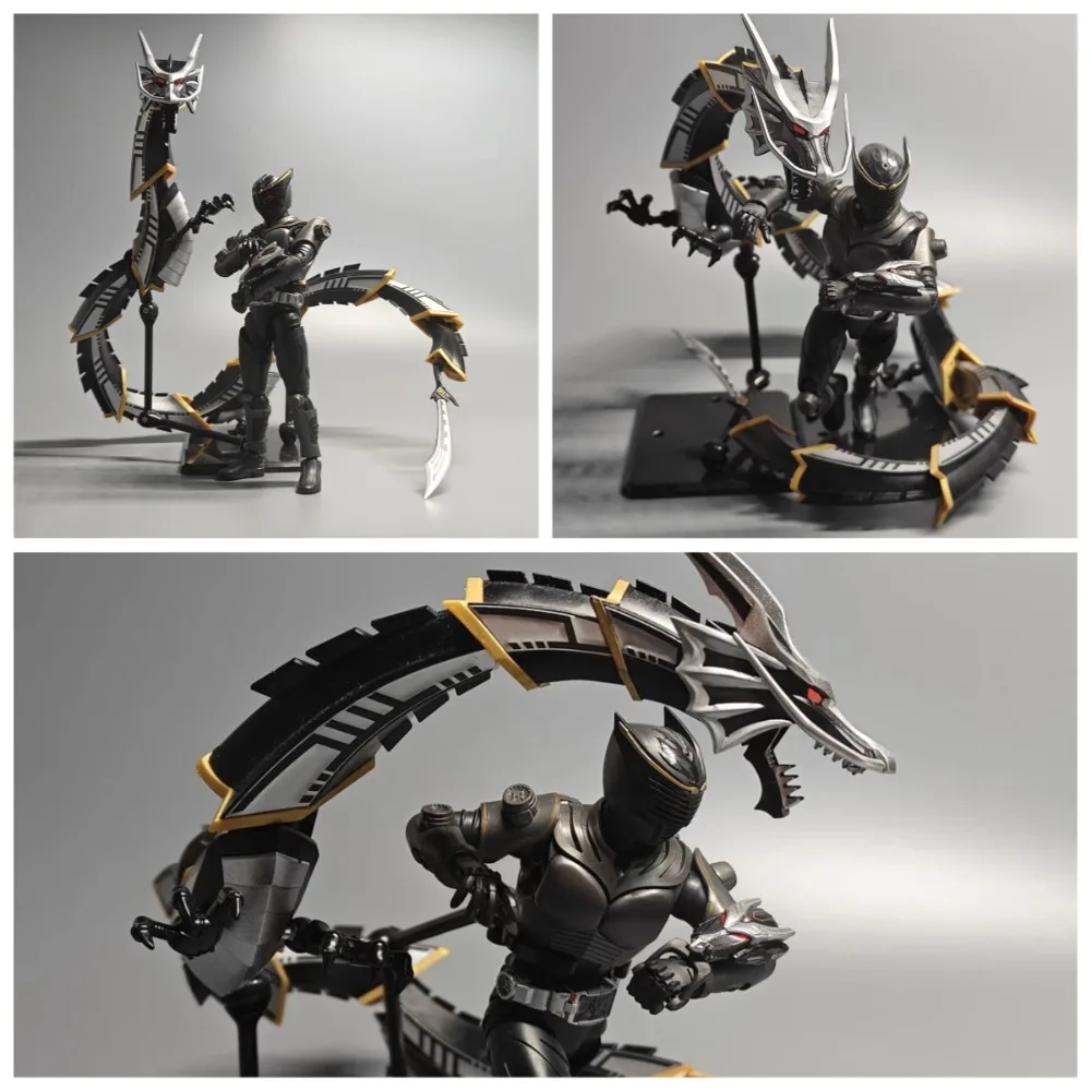 

Original Bandai Kamen Rider Ryuga Figure-rise Standard Model Kit RG Dragon Knight Action Figure Building Toys Collectible Gifts