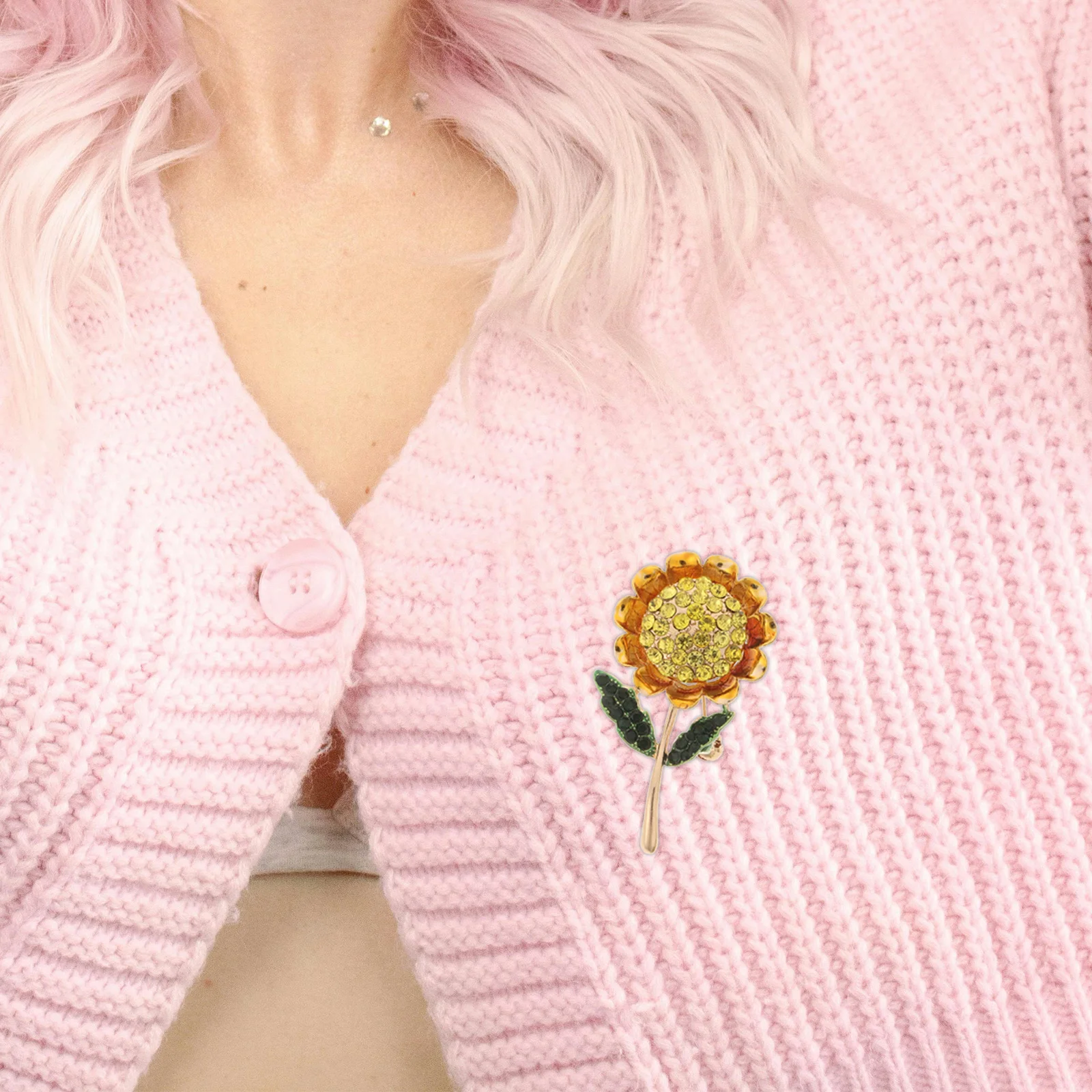 

3Pcs Yarn Fruit Brooch Pin Set Grape Pineapple Watermelon Sunflower Lapel Pins Cute School Party Casual Accessories