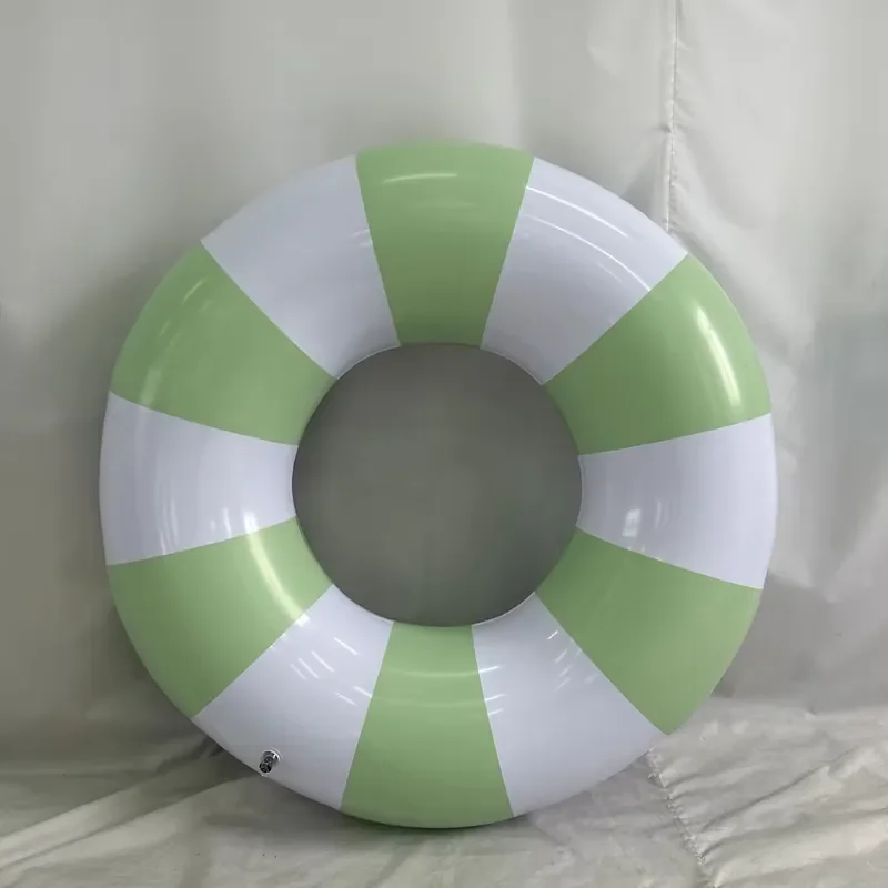 Waterhan Inflatable Animal Flamingo Ellipse Swimming Ring Big Float Raft 85cm PVC Multi-Color UV Printed Christmas Kids