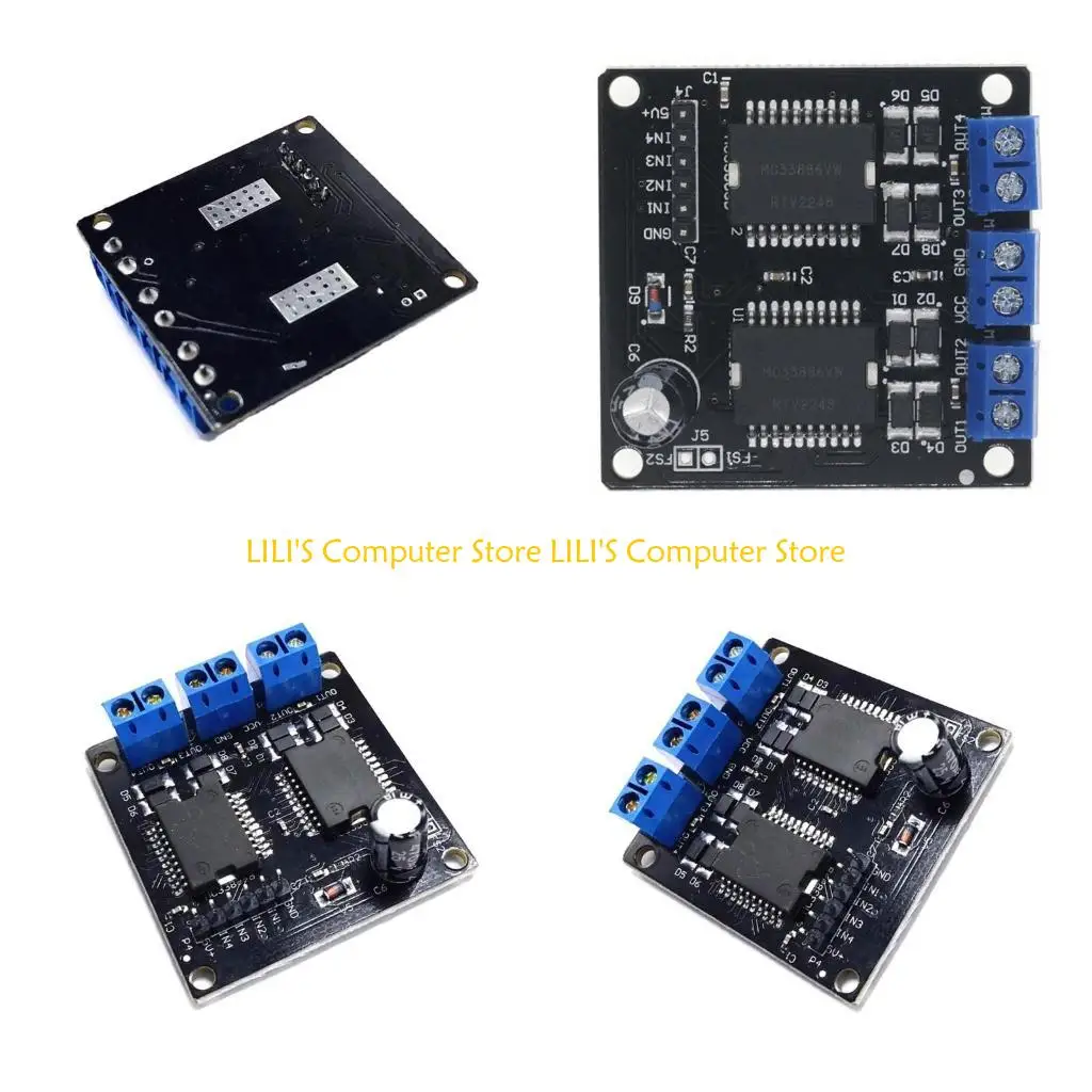 

A52B MC33886 Плата драйвера двигателя 4 выхода Интеллектуальный автомобильный двигатель робота для образовательной робототехники
