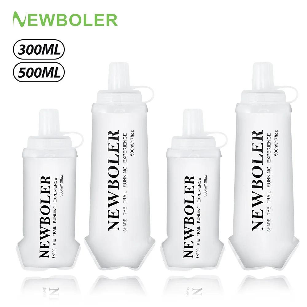 NEWBOLER Sports Water Bottles BPA-Free Collapsible Soft Flask Running Camping Hiking Hydro Flask Soft Water Bottle for Hydration