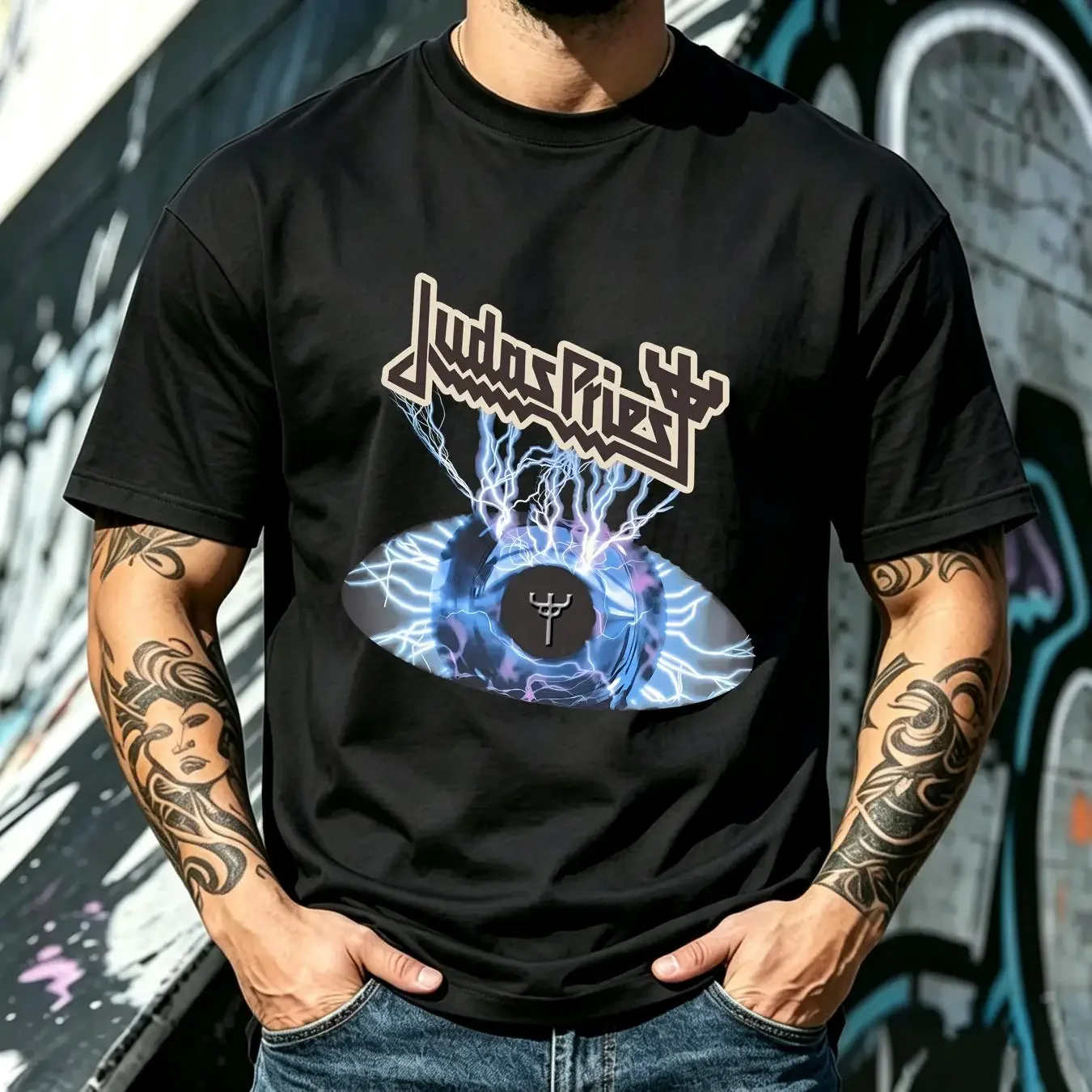 washed T Shirt Vintage Judas Priest 2004 United USA Tour Men s Size 2XL Rock Band XXL vintage Washed Comfortable Soft Stretched