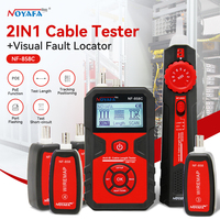 NOYAFA NF-858C Network Cable Tester Digital Cable Tracker with VFL Measure Cable Length Anti-Interference Cable Finder
