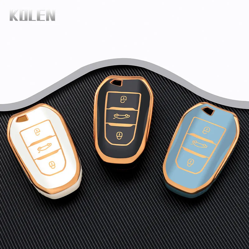 TPU Car Remote Key Case Cover Shell For Peugeot 2008 3008 4008 5008 308 408 508 Citroen C1 C2 C4 C6 C3-XR Picasso Grand DS3 DS5