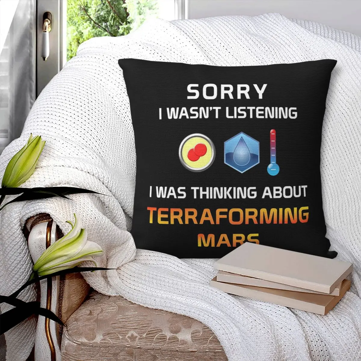 

Сфокусированная террасформованная квадратная наволочка для игрока Марса, наволочка, полиэстеровая подушка, декор, удобная декоративная подушка для домашнего автомобиля