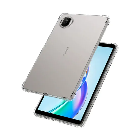 حافظة كمبيوتر لوحي شفافة لهاتف Honor Pad X7 8.7 بوصة 2025 X9a V9 X9 11.5 X8a 11 X8 Lite وسادة هوائية غطاء حماية من السيليكون