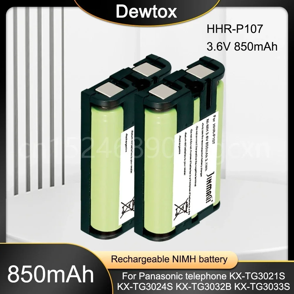 Новый Ni-MH аккумулятор для беспроводного домашнего телефона HHR-P107 3,6 В 650 мАч для беспроводного телефона Panasonic