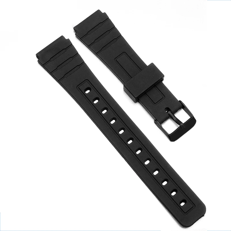 For Casio AE-1200WH, 1000W, 1300WH, W-216H, F-108WH, SGW500 men's and women's silicone strap watchband bracelet 18mm