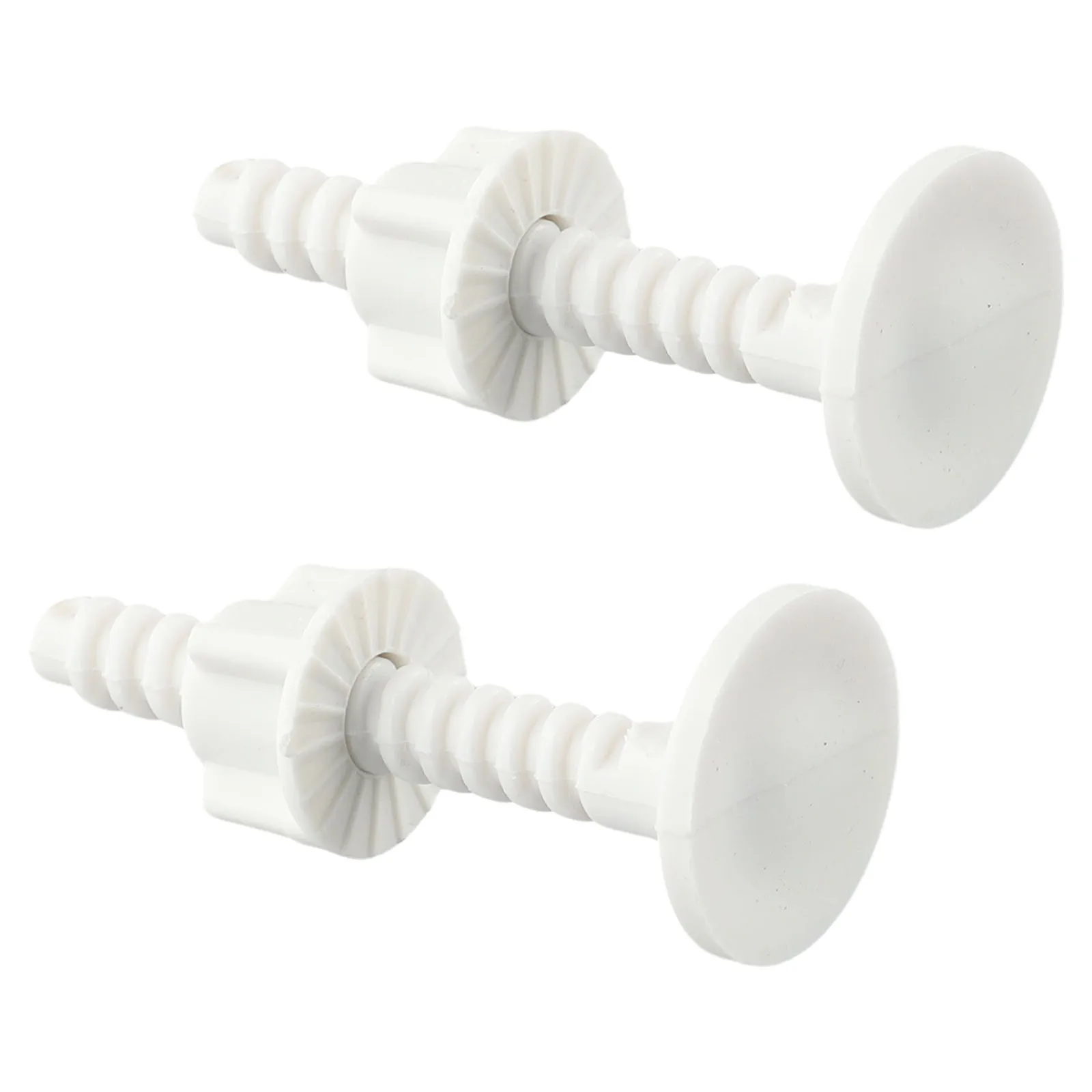 Bathroom Toilet Lid Screw White 2PCS Easy To Install Excellent Toughness Good Strength 60*30mm Anti Aging Durable