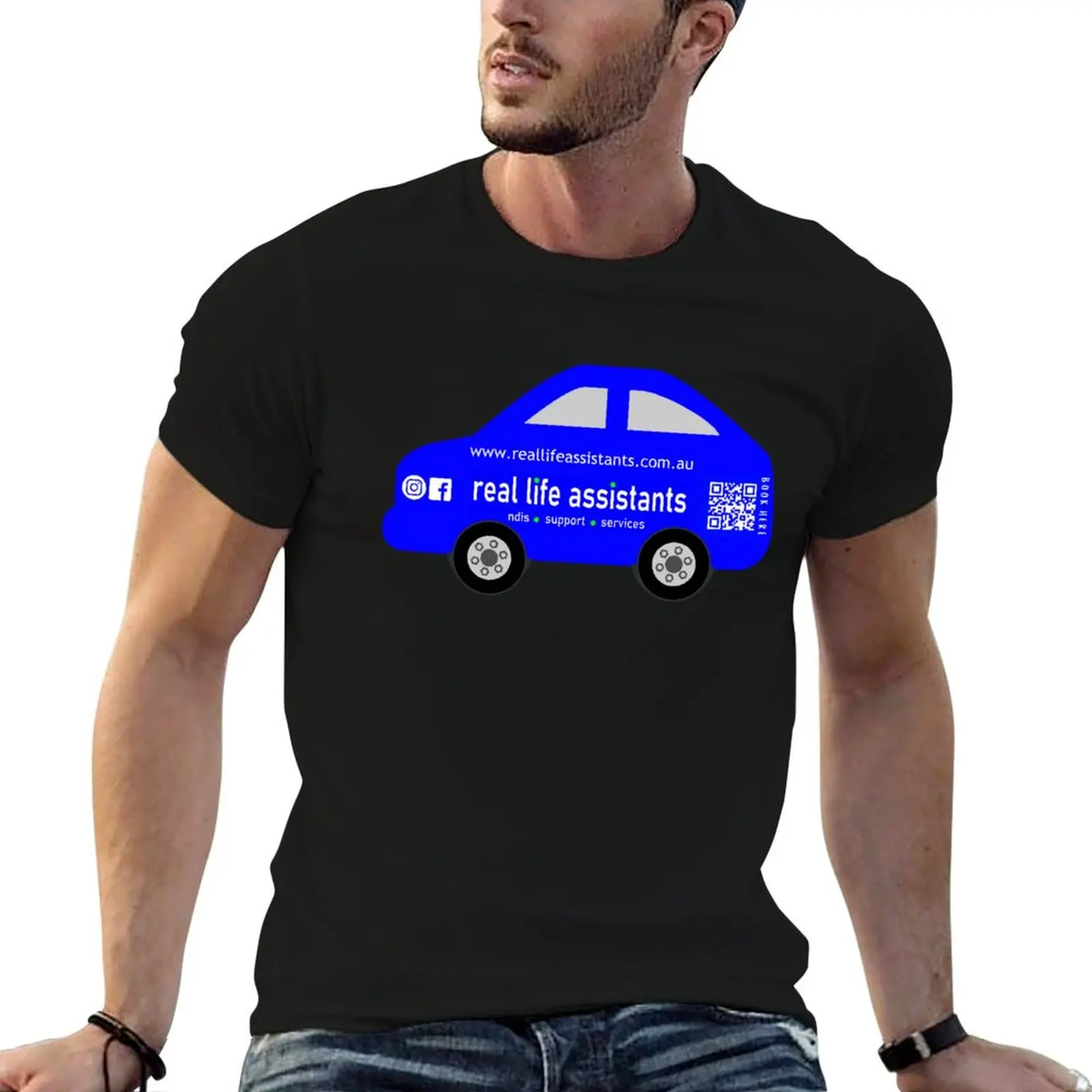 Camiseta con gráfico de RLA Car Wash para hombre, camisetas para hombre, camiseta divertida de algodón para hombre