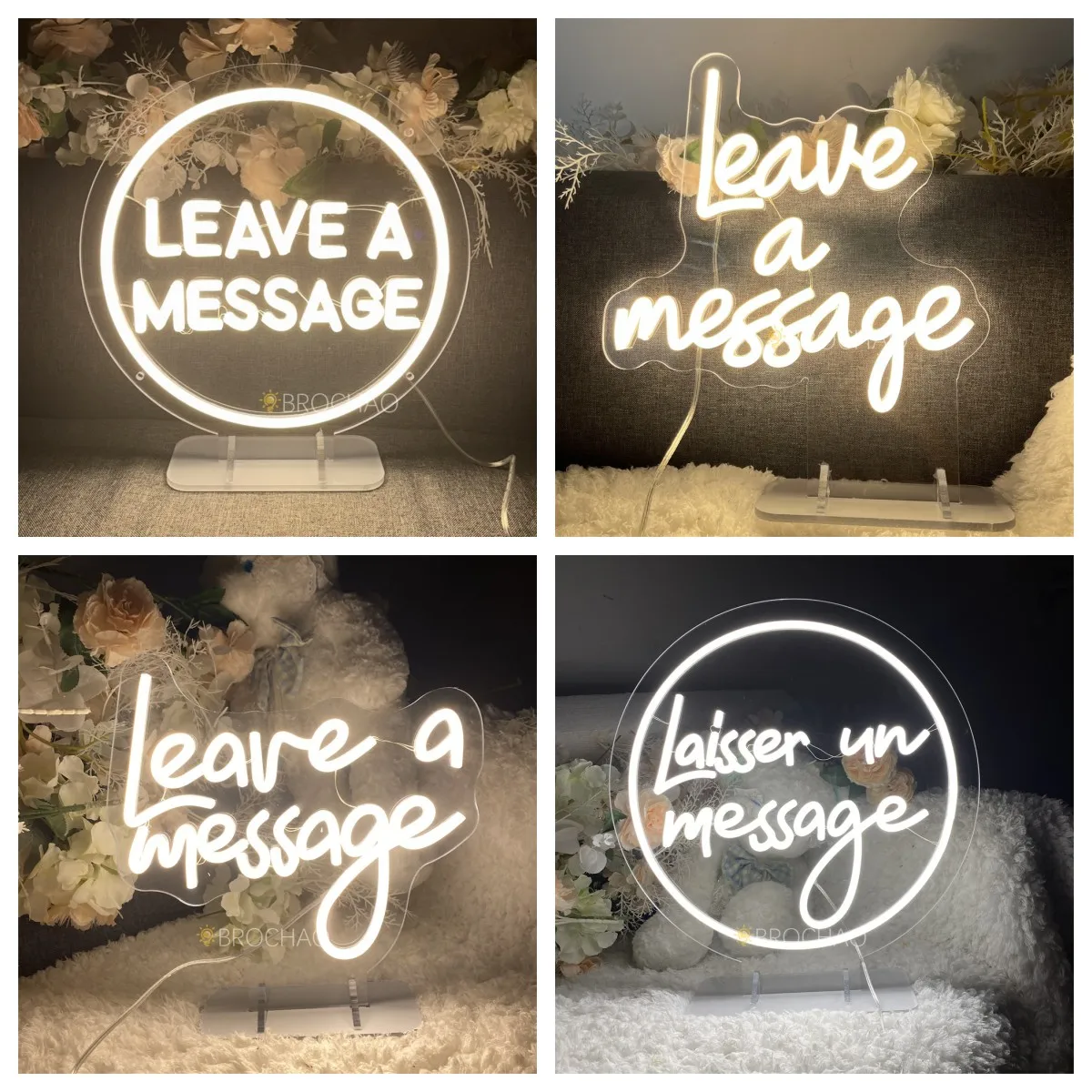 Leave A Message Neon Led Sign Light Girl Boy Bedroom Party Table Decor Desk Night Lamp Lights Sign USB Wedding Coffee Decoration