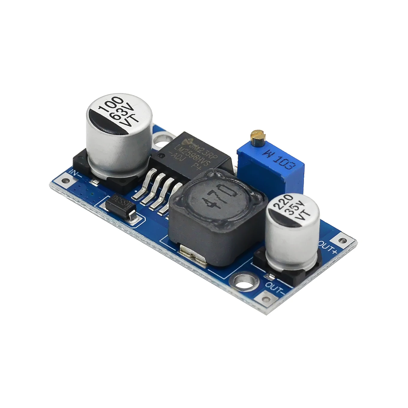 48V Adjustable Step-down module DC-DC LM2596HVS 4.5-50V Input Electric Vehicle Stabilized Voltage Power Supply