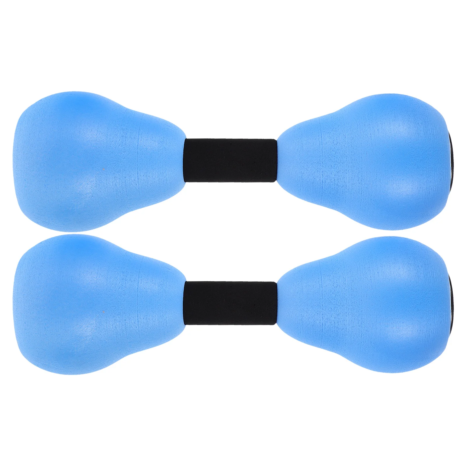 

2Pcs Water Sports Dumbbells Blue Black Clips Eva Foam Fitness Weights For Pool Exercise Lightweight Easy To Use Water Aerobics