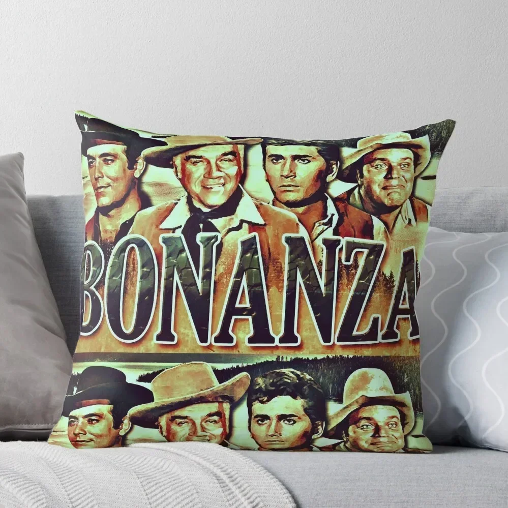 

The Cartwrights from Bonanza Throw Pillow Decorative Cushions Cushions Decorative pillowcase Bed pillowcases pillow