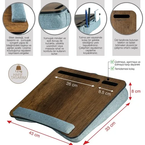 Vigo Wood Minderli Laptop Stand 13 