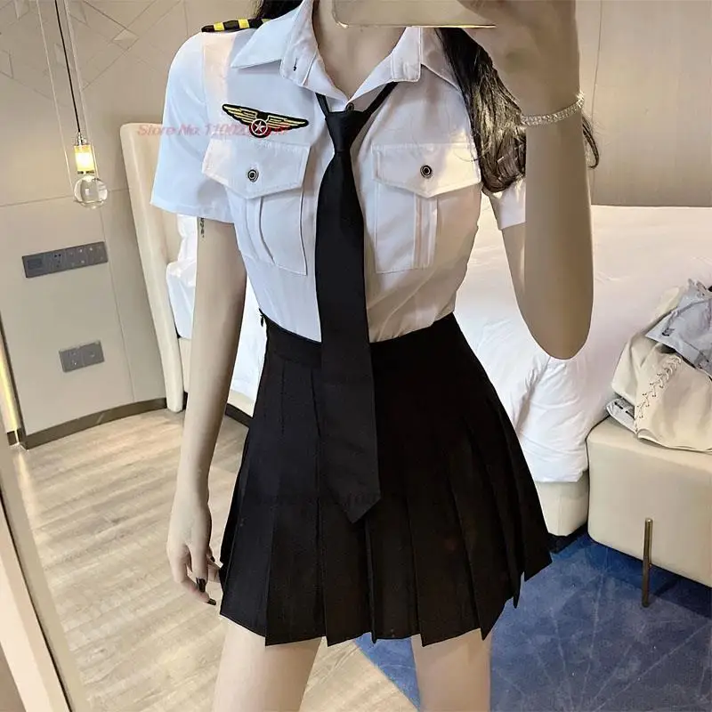 2024 spicy girl uniform suit student daily japanese jk uniform set women short sleeved white shirt mini pleated skirt jk uniform