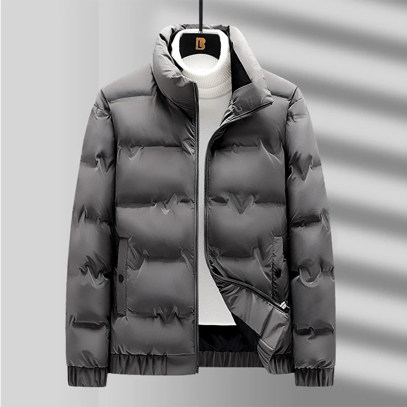 Winter New Men's Turn-down Collar Down Jacket Warm Thick Young Fashion Casual Windproof Waterproof Men High Quality Clothes