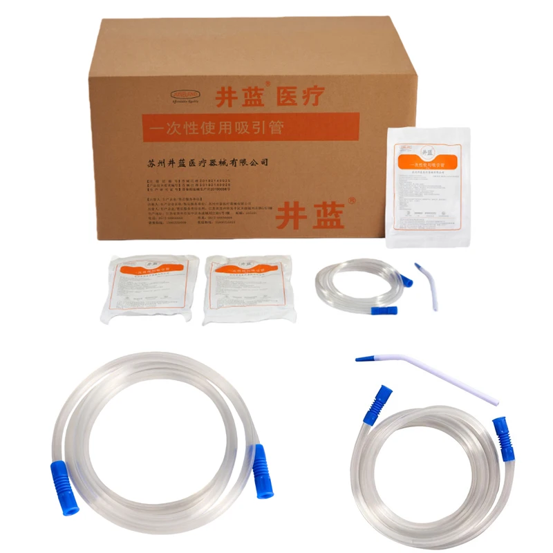 5Pcs/Lot Dental Disposable Suction Tube Threaded Type 9.3mm Sterile Oral Negative Pressure Suction Connector Tube Saliva Suction