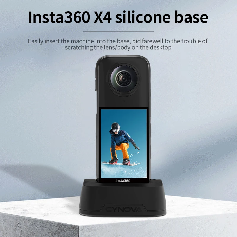 CYNOVA Silicone Base For Insta360 X4 Accessories