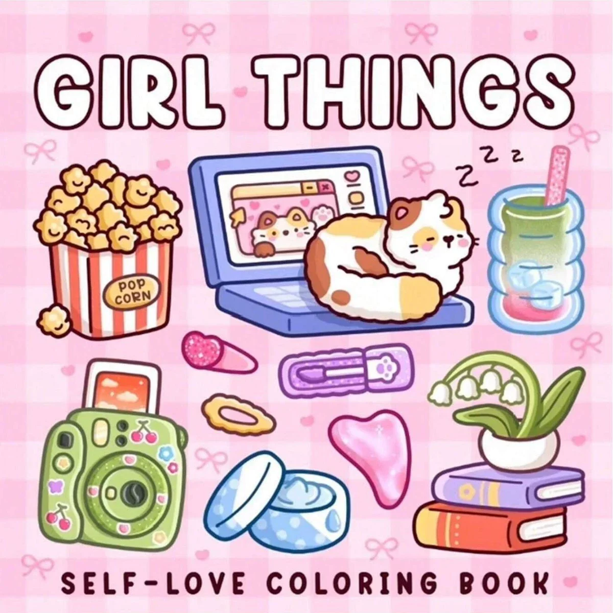 

Cute Girl Stress Relief Coloring Book - Self-Love Drawing Book Ideal Gift for Christmas Filled with Relaxing Activities