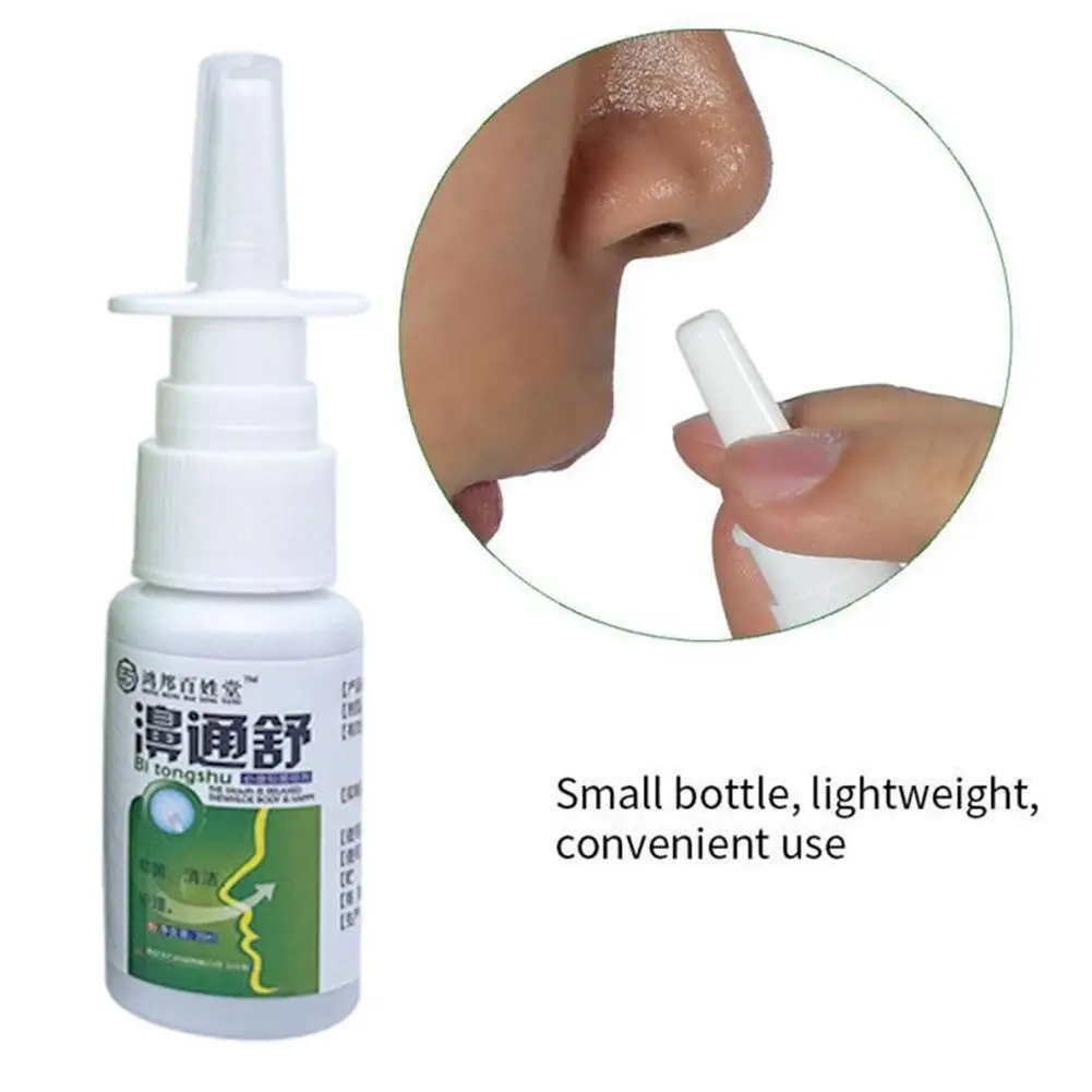 20ml Nose Spray Rhinitis Treatment Relieve Nasal Congestion Runny Nose Sneezing Natural Medical Herb Nasal Health Care