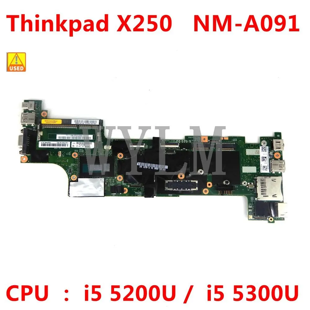 

For Lenovo Thinkpad X250 Motherboard VIUX1 NM-A091 CPU i5 5200/5300U 00HT369 00HT373 00HT374 00HT385 100% Fully Tested Used