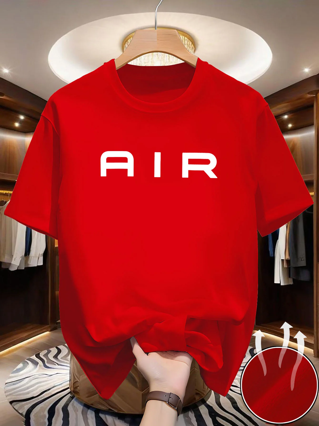 2026 Summer New Men's Cotton Casual Comfort T-Shirt, Short Sleeves, with The Eye-catching 