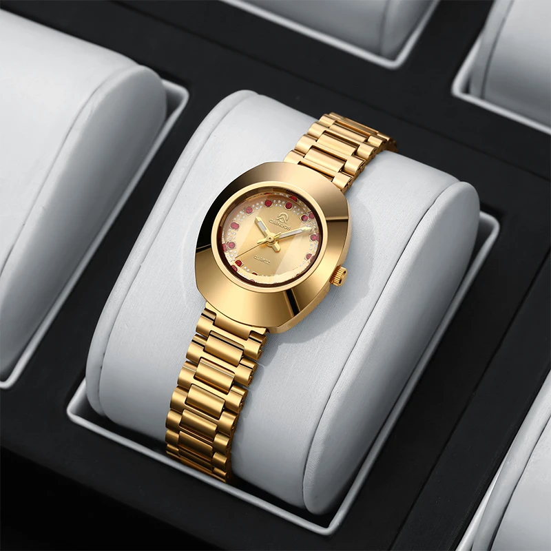 CAINUOS New Gold Luxury Women's Watch Official Fashion Classic Women's Watch