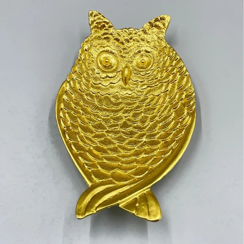 European Creative Owl Decor Tray, Jewelry Trinket Dish for Home, Wedding Banquet and Hotel Table Decor
