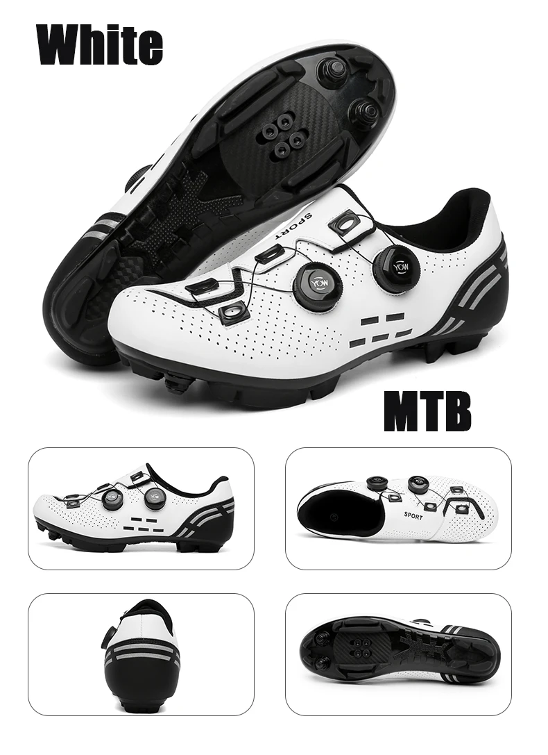 Neue Herren-Radsportschuhe Outdoor MTB Bergschuhe Damen SPD Rennrad-Sportschuhe Hochwertige Wander- und Radsportschuhe – Detail 8