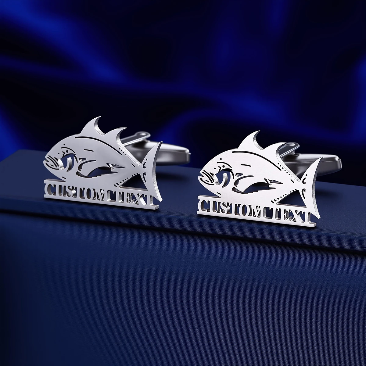 Customized Name Men's dorado cufflinks Customized Suit Shirt Stainless Steel Buttons Sports Jewelry Gifts