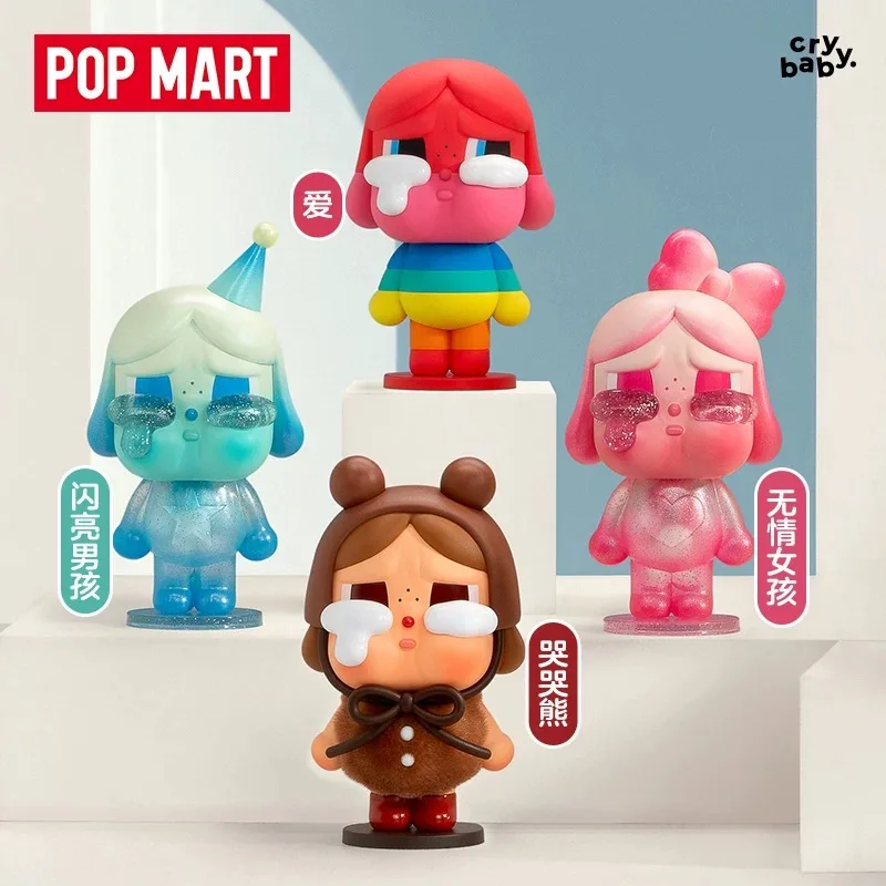 New POPMART CRYBABY CRYING AGAIN Series Blind Box Caixa Action Figure Kawaii Desktop Creative Toys Mystery Box Surprise Gifts view 2